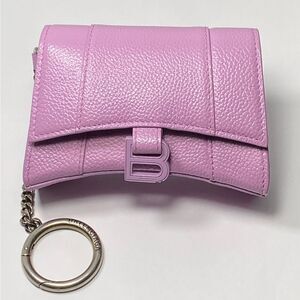 Balenciaga Hourglass chain cardholder lilac